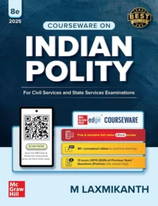 M Laxmikanth - Indian Polity for UPSC (English) | 8th Edition (Latest) | Civil Services Exam- Prelims and Mains 2026 | State PSCs civil services exams/PCS exams