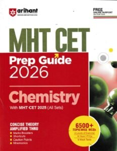 MHT CET PREP GUIDE 2026 CHEMISTRY | Arihant Publications