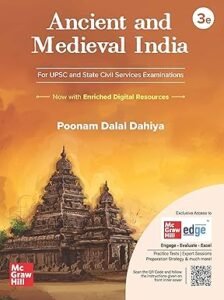 McGraw-Hill Publication - Ancient and Medieval Indian History, 3e for UPSC CSE 2025-26 by Poonam Dalal Dahiya (IPS) | 2 Pluck-out Chart for Revision | Trend Analysis for Prelim Questions Paperback – 30 May 2025