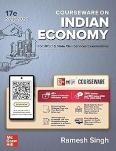 Ramesh Singh - Indian Economy, 17e UPSC 2026 | Courseware | 250+ Solved Online Prelims PYQs (2011-2024) | 80+ Online Mains PYQs (2013-2024) | 45+ Author Videos | Economic Survey & Union Budget