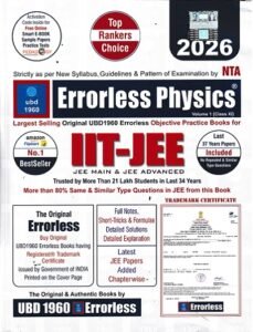 SET OF TWO BOOKS | ERRORLESS PHYSICS IIT-JEE VOL I&II | UNIVERSAL BOOK DEPO