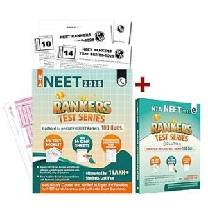 PW NTA NEET Rankers Test Series 2025 Updated as per Latest NEET Pattern 180 Questions Verified & Curated by Expert Faculties | 10 Full Syllabus + 4 Part Syllabus (Class 11 & 12) | OMR Sheet, Solution Booklet with NCERT References [Paperback] PW