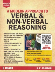 Dr. R S Aggarwal - A Modern Approach to Verbal & Non-Verbal Reasoning , Latest 2026 Edition, 7500+ Practice Questions, 47 Video Lectures (A Modern Approach Series)