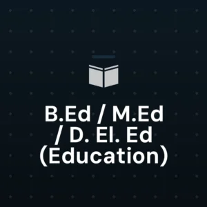 B.Ed / M.Ed / D. El. Ed (Education) books